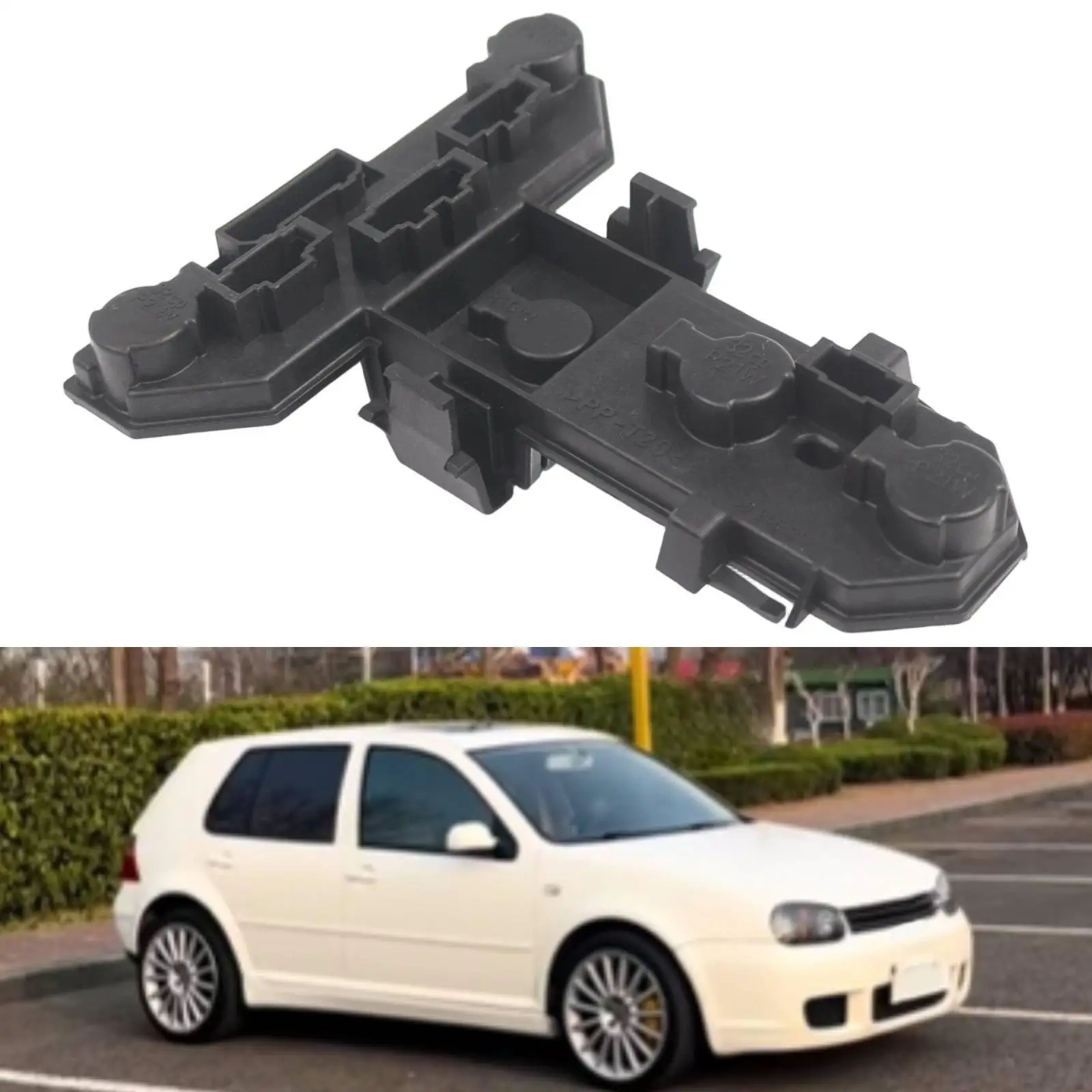 Tail Light Bulb Holder Lightweight Sturdy Maintenance Accessories Repairing 1J6945257 Replace Rear Light Bulb Socket for VW