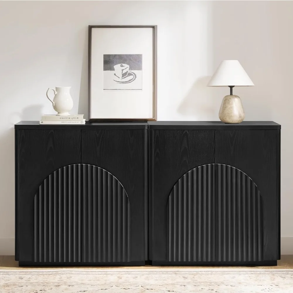 

Sideboard Buffet Cabinet with Storage, Small Storage Cabinet with Doors and Shelves for Living Room Accent, Bar, Kitchen