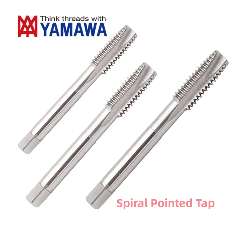 1PCS YAMAWA HSSE  Fine Metric Spiral Fluted Tap  Machine M7 M8 M9 M10 M11M12 X0.5 0.75 1 1.25 1.5 Spiral Pointed Tap