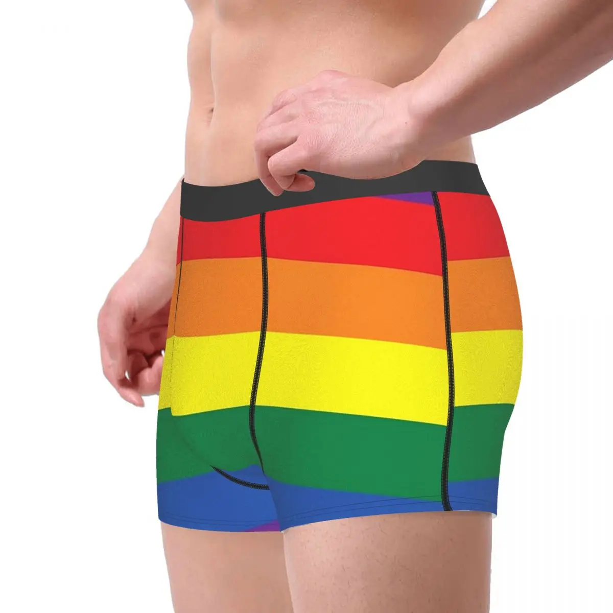 Flag Face Underpants Cotton Panties Male Underwear Sexy Shorts Boxer Briefs