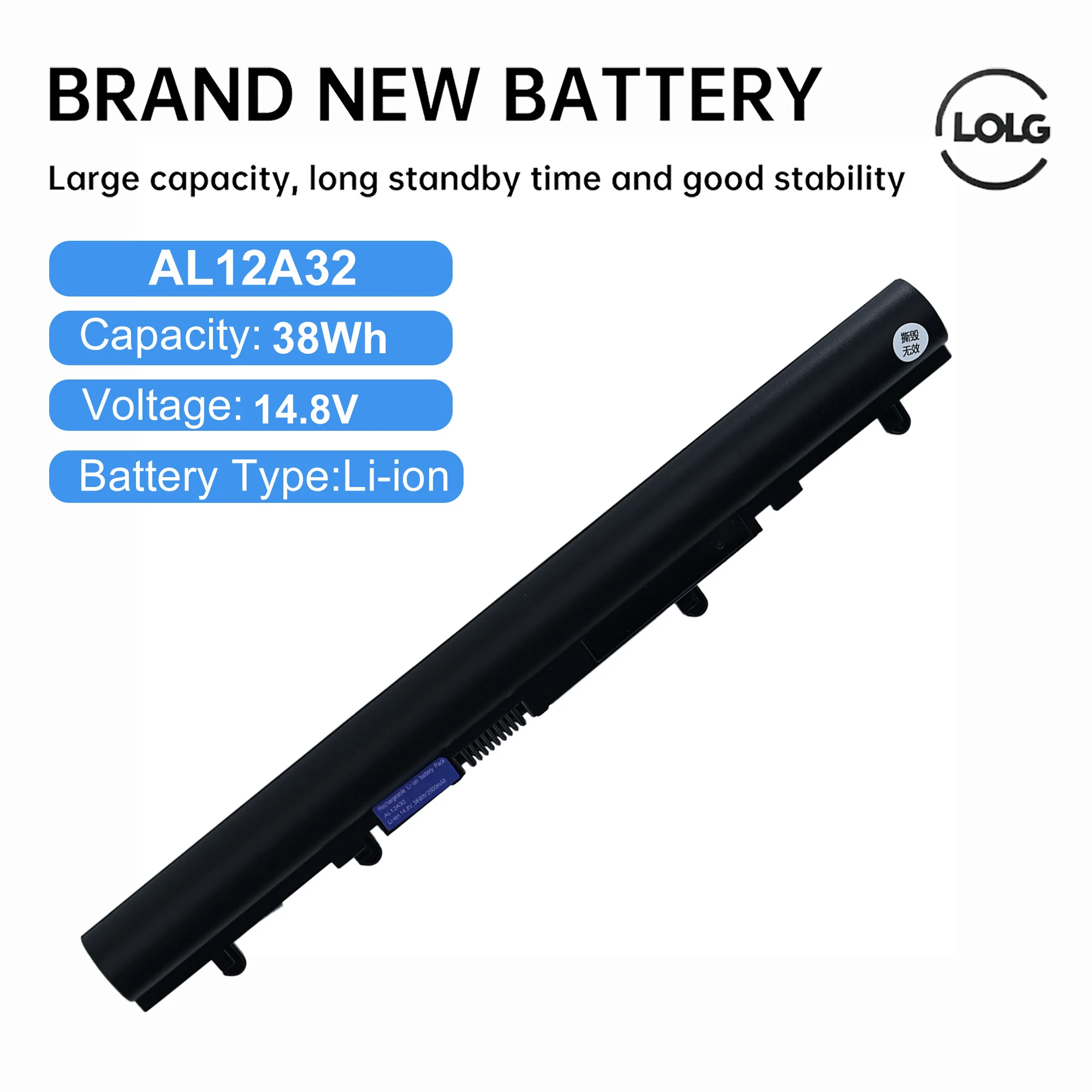 

AL12A32 Laptop Battery For Acer Aspire V5-471 V5-471G V5-471P E1-522 E1-530 E1-532 E1-570 E1-570G E1-572 E1-572G