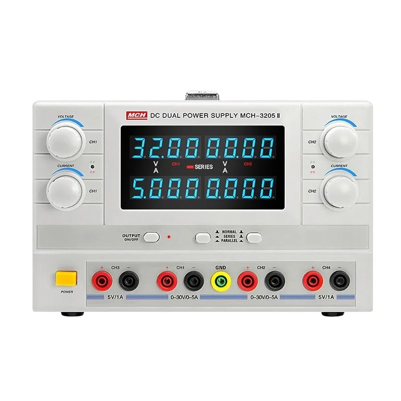 Reliable Regulated DC Power Supply 4 Channel 5 Set Output 4 Digit Display MCH-3205-II