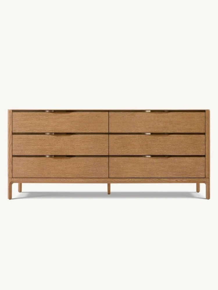 

French Retro Solid Wood Chest of Drawers Living Room Entrance Cabinet Multilayer Storage Storage Cabinet Sideboard Cabinet