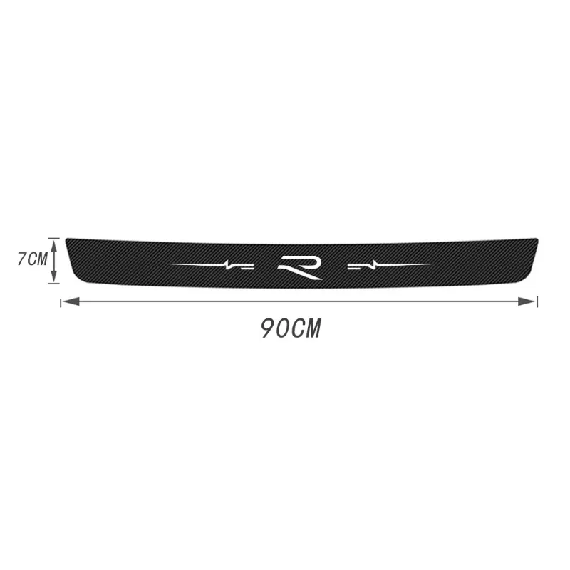 Car Trunk Tail Threshold Door Sill Protector Stickers for VW RLine R LINE Badge Passat Polo GOLF 3 5 8 Jetta Touareg Accessories