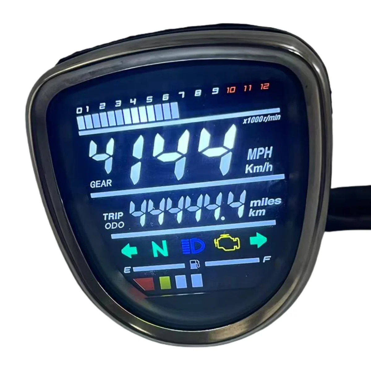 لهوندا C50 C70 C90 جواز سفر شبل دراجة نارية LED عداد السرعة الرقمي عاصي #5