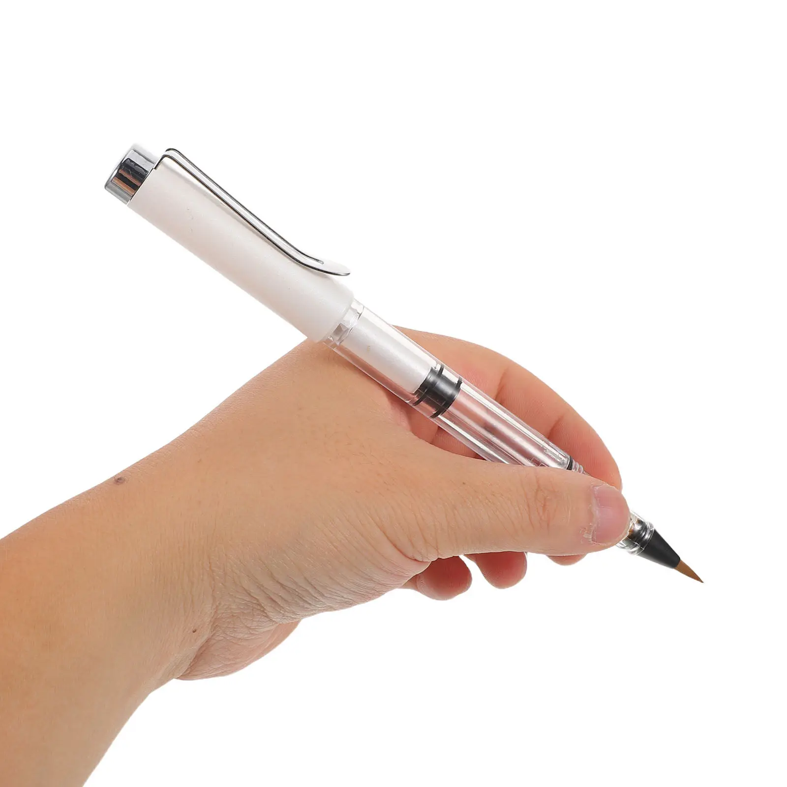2pcs Piston Fountain Brush Pens for Chinese Calligraphy & Drawing – Soft Flexible Tip, Refillable Art Brush Pens