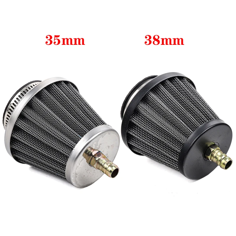 Motorcycle 35/38MM Air Filter Cleaner Mushroom Head Breather Filter Pod For GY6 Scooter 50-250cc ATV Quad Pit Dirt Bike Parts