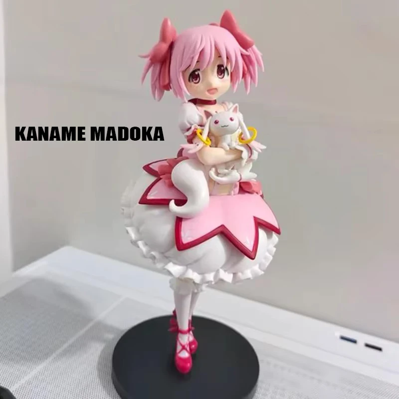 Anime Puella Magi Madoka Magica Action Figures Kaname Madoka Figurine 22cm PVC Collection Model Toys Birthday for Children Gifts