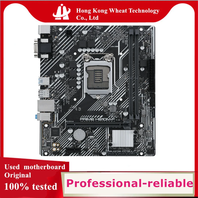 Used For Intel PRME H510M-F motherboard original H510 DDR4 64GB LGA 1200 USB3.0 SATA3 PCI-E 3.0 Desktop Mainboard