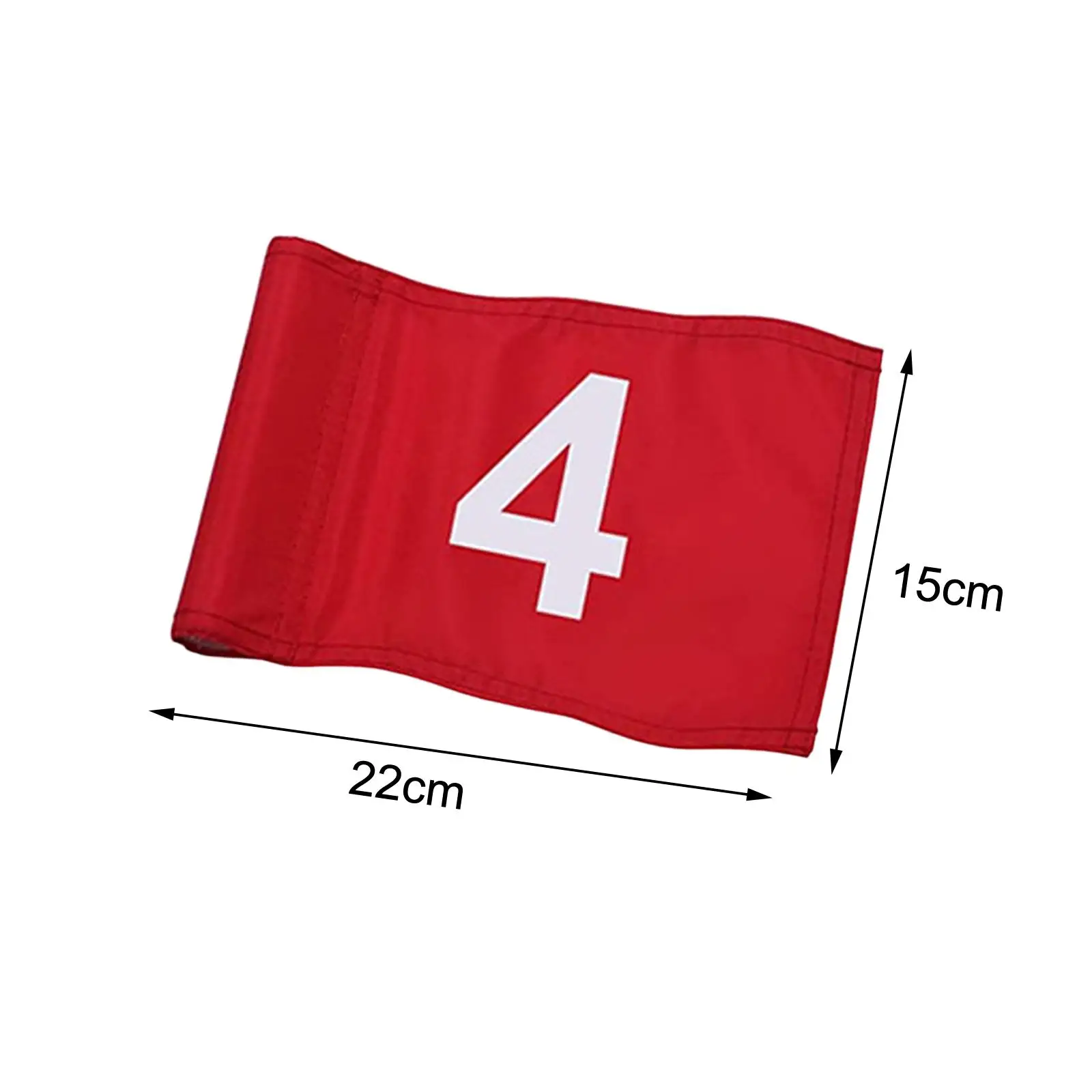 Sturdy Nylon Golf Flag Numbered Tube Inserted Marker Accessory for Indoor Outdoor Mini Golf Practice Training