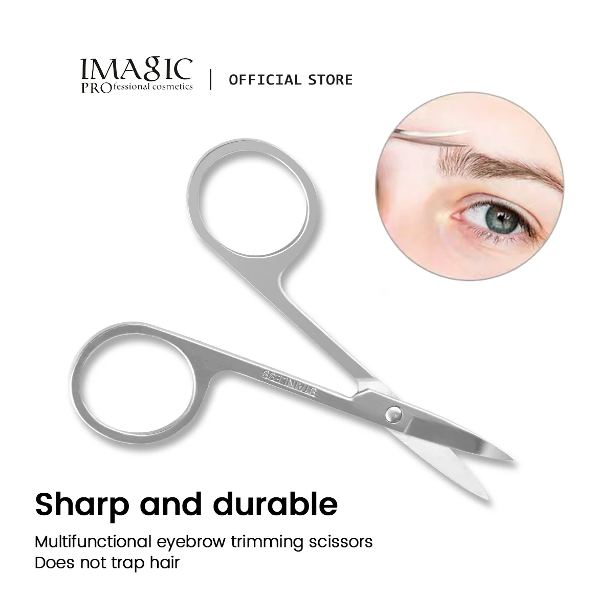 IMAGIC – ciseaux professionnels pour sourcils, cils et nez, élimination des cuticules, toilettage, mise en forme, rasoir, outils de tondeuse, accessoires de maquillage