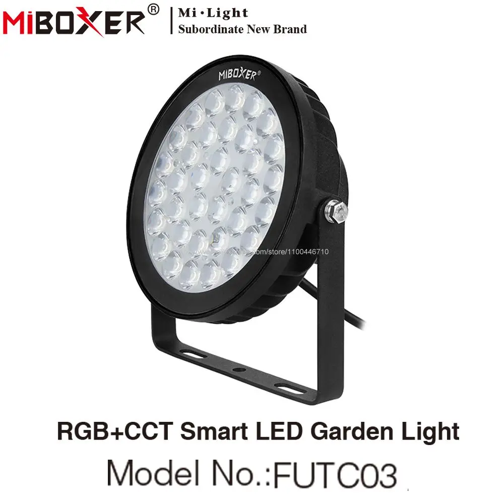 

MiBoxer 15W RGB+CCT LED Lawn Lamp AC85-265V IP65 Waterproof Outdoor Garden Light FUTC03 Support WiFi APP / 2.4G Remote Control