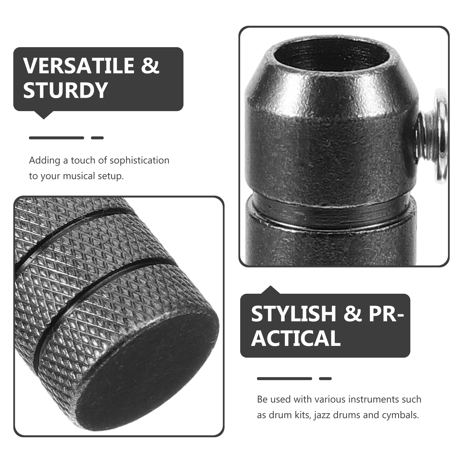 

Cymbal Stand Drum Arm Counterweight Musical Instrument Accessories Black Metal