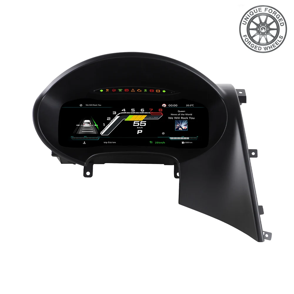 

Foforfor 12.3''LCD Dashboard for SEAT Leon 2009-2012 LCD Instrument LCD Odometer Virtual Digital Cluster Cockpit