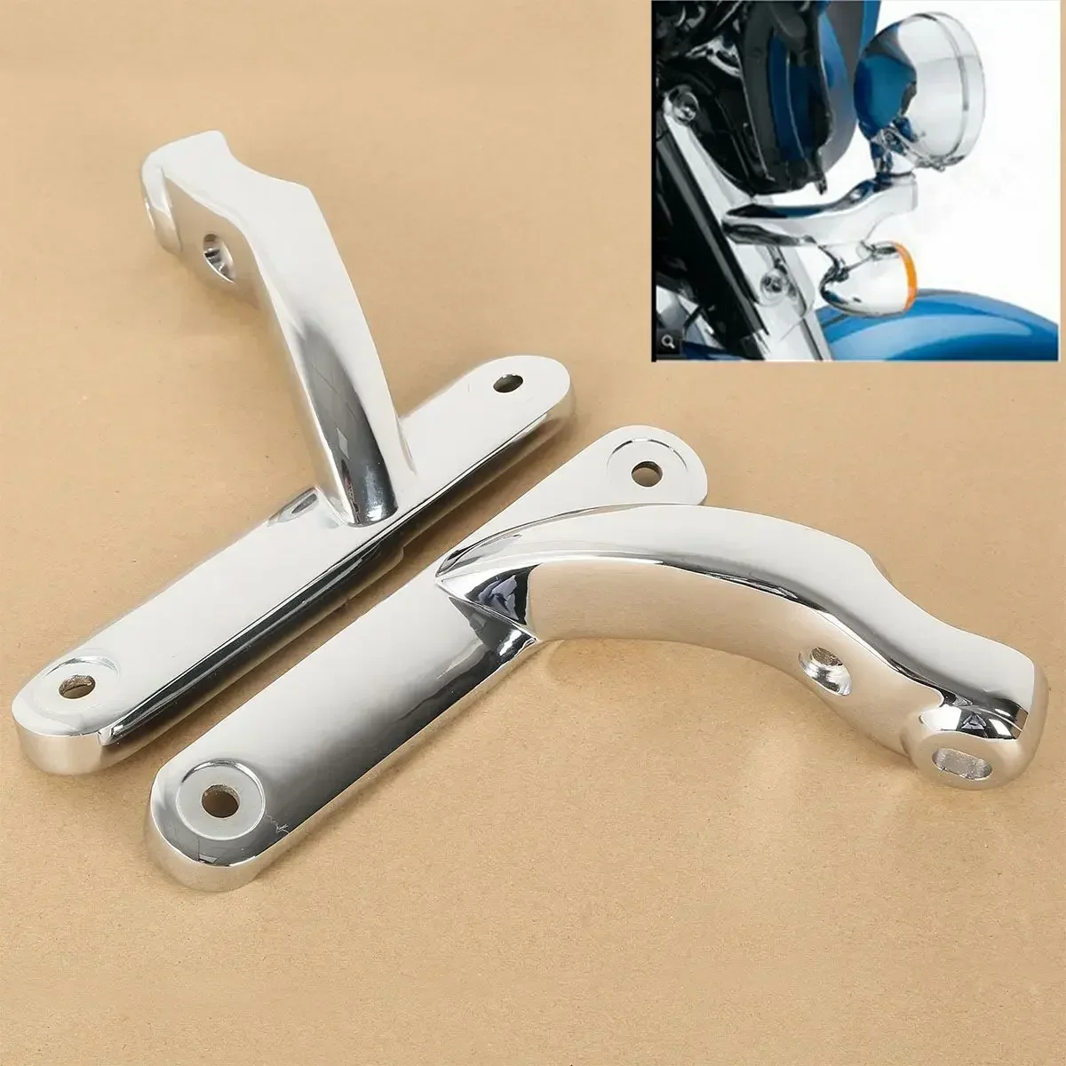 

Motorcycle Acsessories Auxiliary Lighting Brackets For Harley Street Glide FLHX Frame Parts Street Glide FLHXSE3 2009-2016