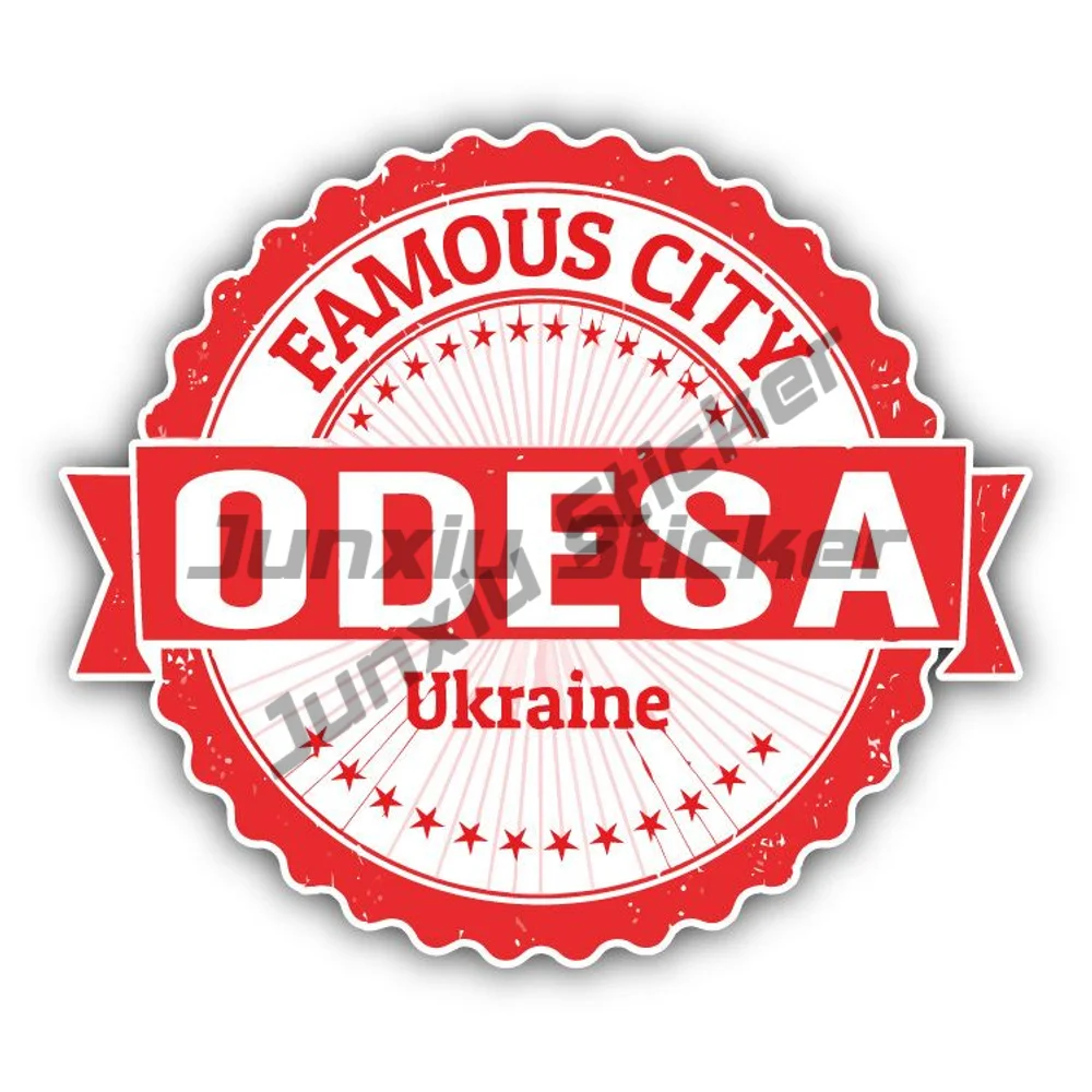 

Odesa City Decal Ukraine Travel Stamp Sticker Car Accessories Decoration For Suv Bodywork Bumper Window Phone Trunk Windshield