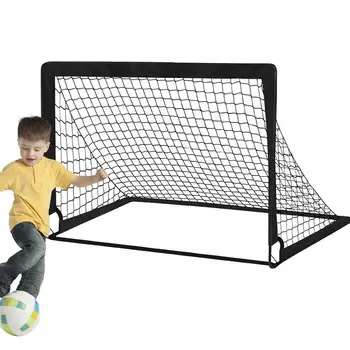 Jaring gawang Sepak Bola สำหรับเด็กโกลฟุตบอลพกพาเป้าหมายฟุตบอลขนาดเล็กสำหรับสนามเด็กเล่นสนามหลังบ้านกลางแจ้ง