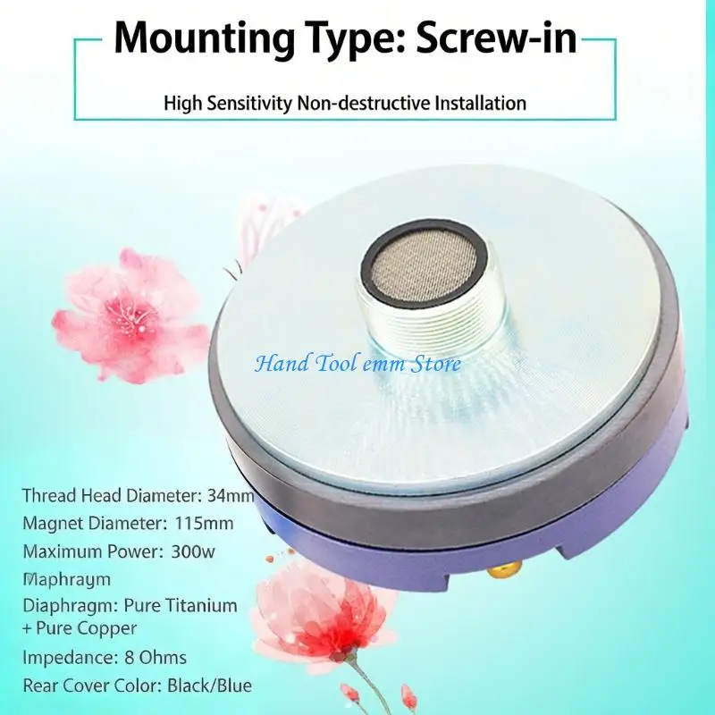 

H37F Excellent 300W Speaker 8ohm Resistance Metal Tweeter Better Sensitivity