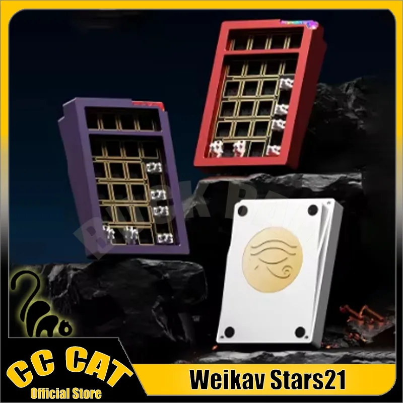 Weikav STARS21 PAD Numeric Mechanical Keyboard Kits Wireless Aluminium Alloy Tri Mode Custom Game Keyboard Kit PC E-sports Gift