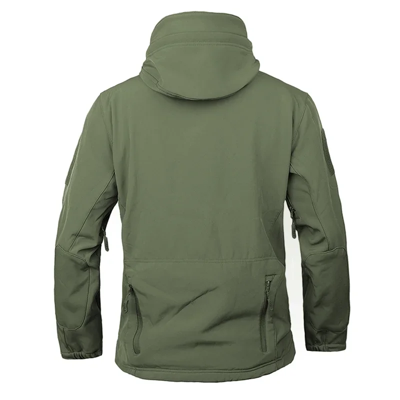 Jaqueta de inverno tática militar masculina, camuflagem do exército CP, roupas de airsoft, blusão impermeável, casaco bombardeiro de lã multicam,