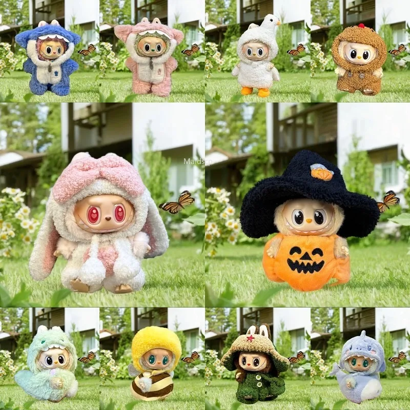 

New Mini Plush Doll'S Clothes Outfit Accessories for Labubu Animal Costume DIY Clothes Accessories
