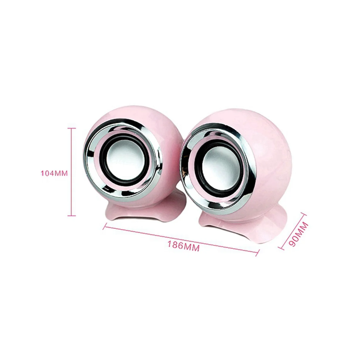 Estéreo Hi-Fi com microfone com fio, alto-falantes para PC, alto-falantes para laptop, USB, 3,5mm, reprodução de música, branco, TablePC