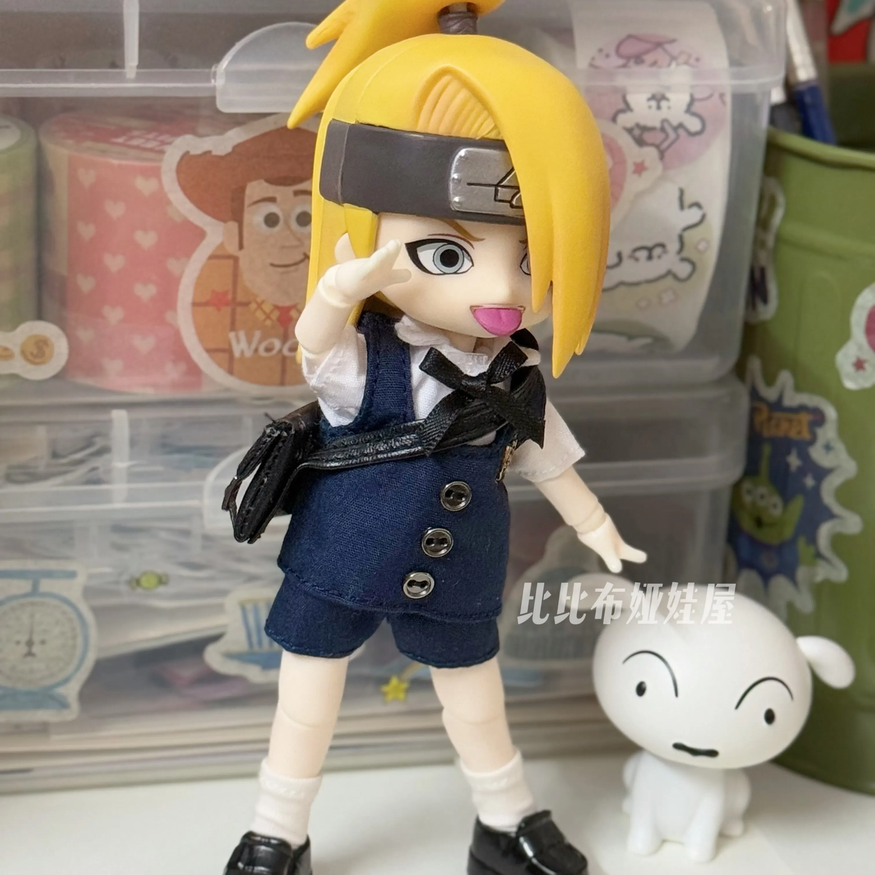 In Stock Ob11 Naruto Deidara Full Set Q Ver. Action Figure Anime Model Trendy Toys Desktop Doll Gift Trendy Collectibles