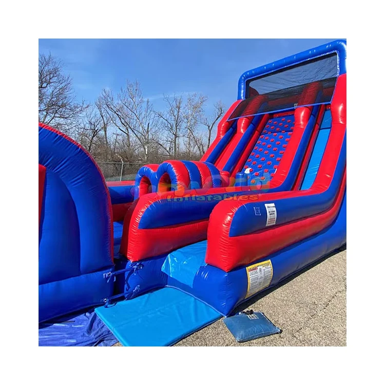 

Commercial Inflatable Obstacle Party Robot Assault Courses Quality Inflatable Obstacle Run Course Bounce House for Kids Adults