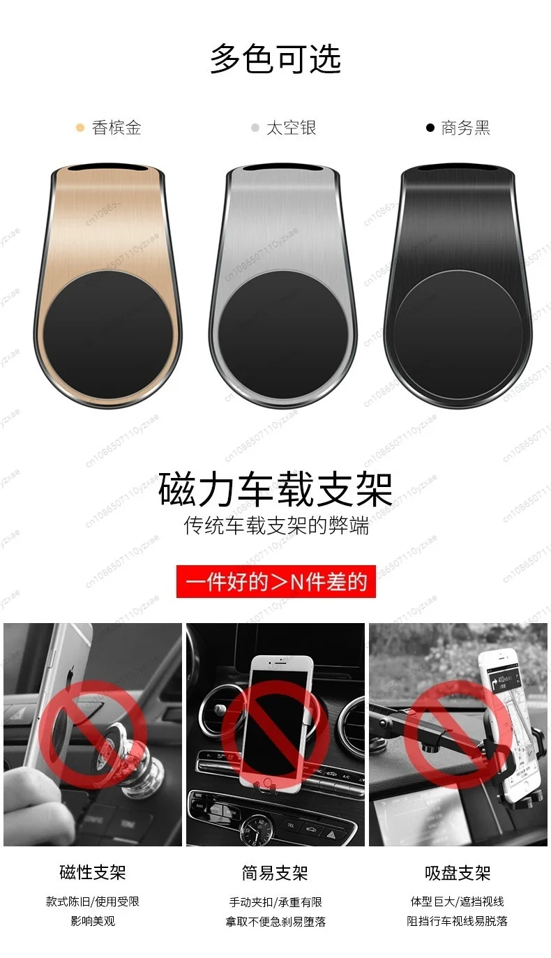 2025 Magnetic Phone Holder for Car, Air Vent Mount with Strong Magnet & Easy Release