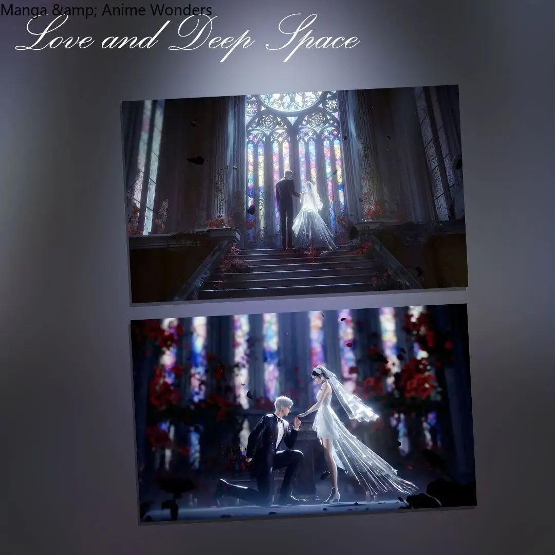 6 قطع من Love and Deepspace Sylus Cosplay مقاس 3 بوصات بطاقة بريدية صغيرة مجموعة بولارويد هدية عيد ميلاد لعبة أنيمي