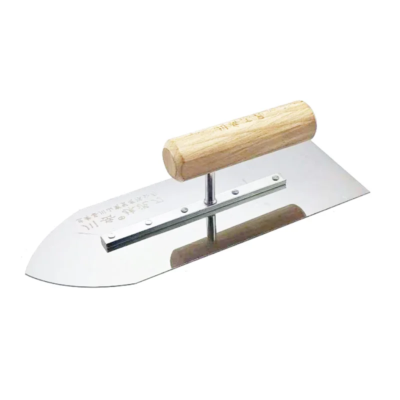 Masonry Hand Trowel Pointed 27.5 X 10cm Stainless Steel Blade With Wooden Handle