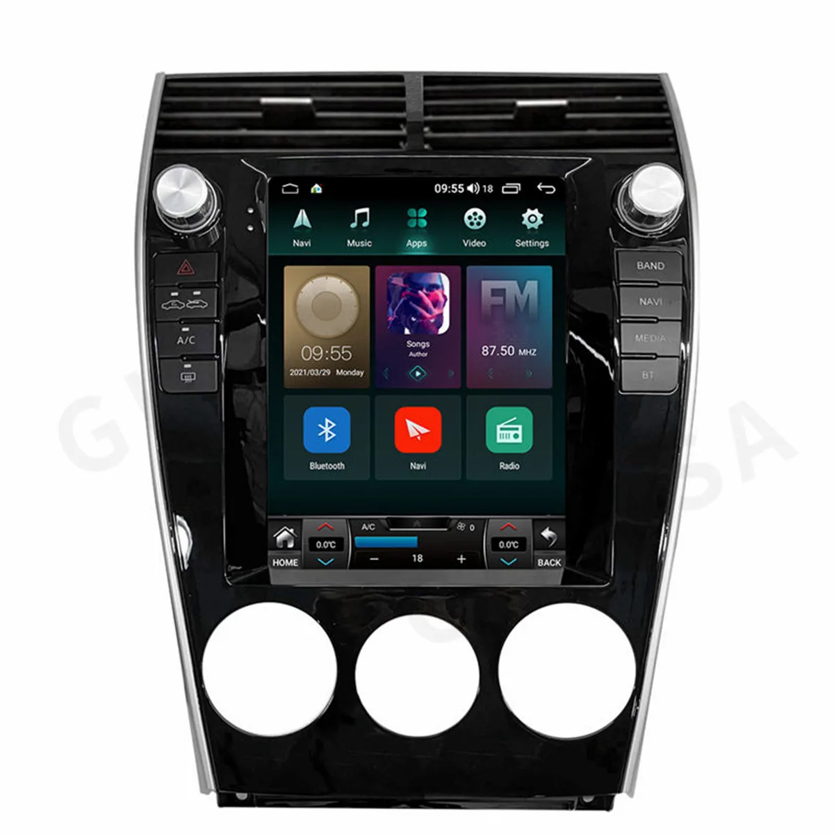 Android Stereo Radio GPS Navigation Car Audio for Mazda6 2004-2015 10.4inch QLED Vertical Screen Head Unit for Vehicle