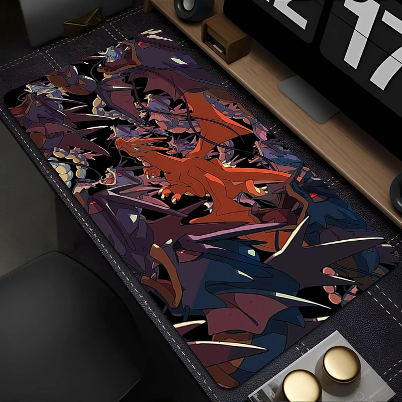 Mouse Pad Rubber Mini Pc Keyboard Pad Laptop Computer Speed Desk Mat P-Pokemon Charizard Computer Gaming High-Quality Mousepad