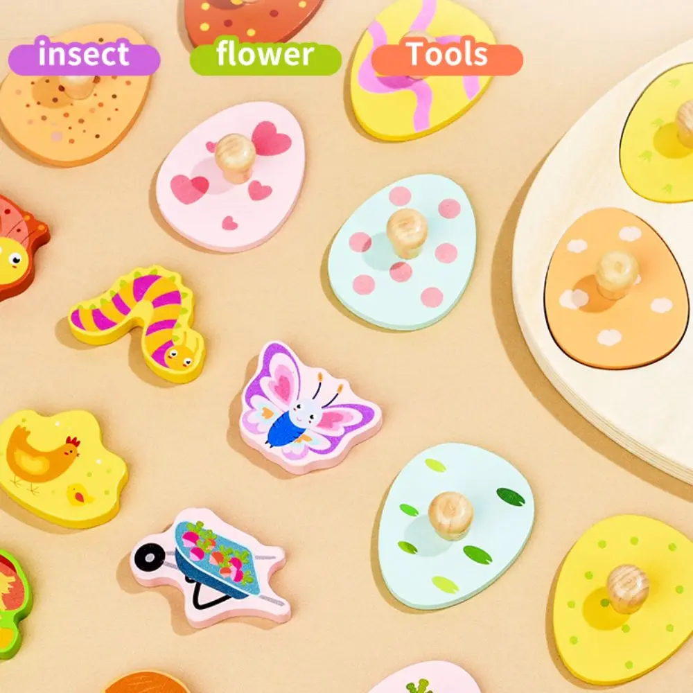 

Деревянный колышек, деревянный пазл с динозавром, раннее обучение, дошкольные животные, домино, головоломки Монтессори, развивающие пазлы для малышей