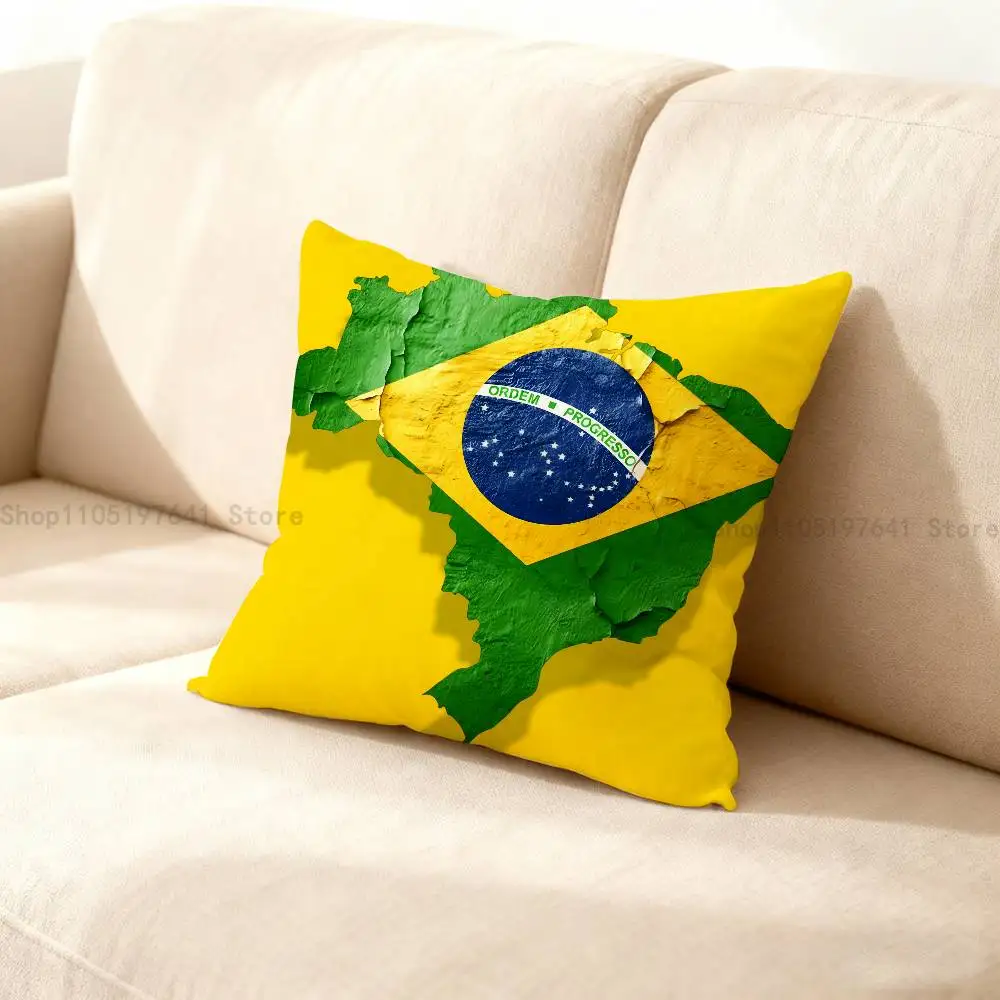 Rio de Janeiro-Brazi Anime Celebrity Merchandise All-Match Printed Pillow Case Sofa Car Office Room Decoration Protector