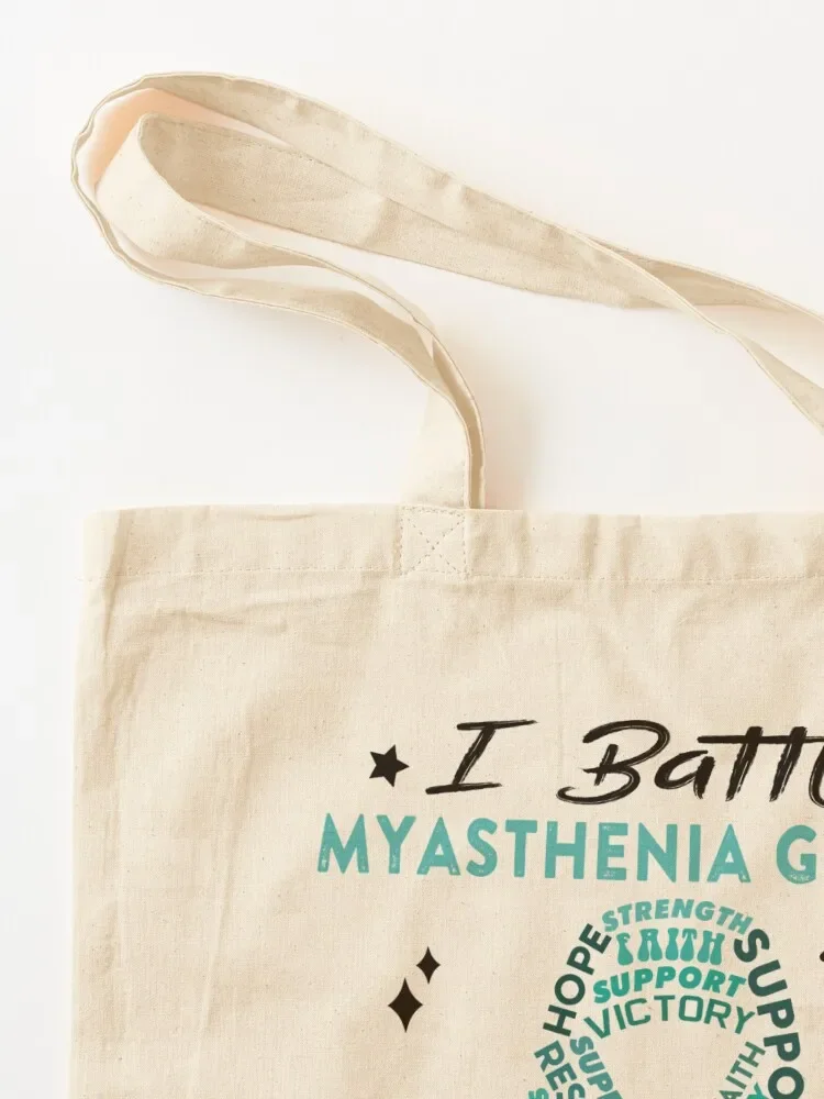 Myasthenia Gravis Warrior, ik gevecht Myasthenia Gravis Wat is jouw superkracht? Tote Bag Canvas stoffen tas Tote Bag