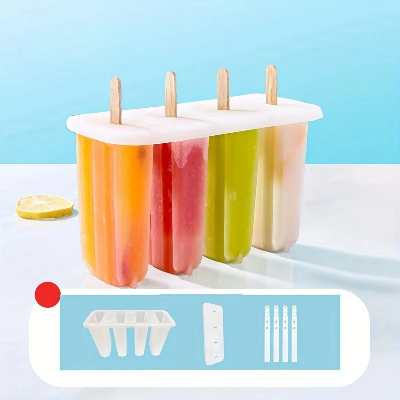 

2pcs, Popsicle Mold, Creative Popsicle Mold, Plastic Popsicle Mold, Ice Cream Mold, Ice Cube Box, Household Popsicle Mold, Safe