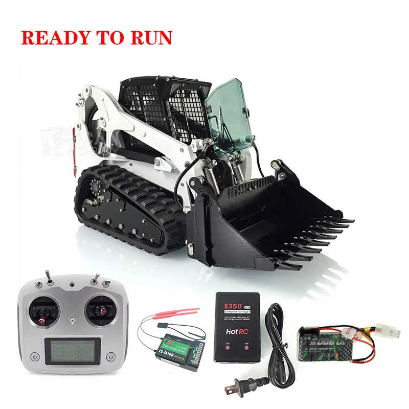 

US Stock LESU 1/14 LT5 RC Hydraulic Loader Tracked Skid-Steer Vehicle Assembled DIY Model W/Driver ESC Motor Toys THZH1208