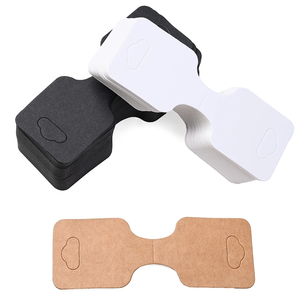 150 Stück 3-farbige faltbare Kraftpapier-Armband- und Halsketten-Displaykarten, Schmuckverpackungskarten für Kleinunternehmen und DIY-Bastelarbeiten – Detail 4