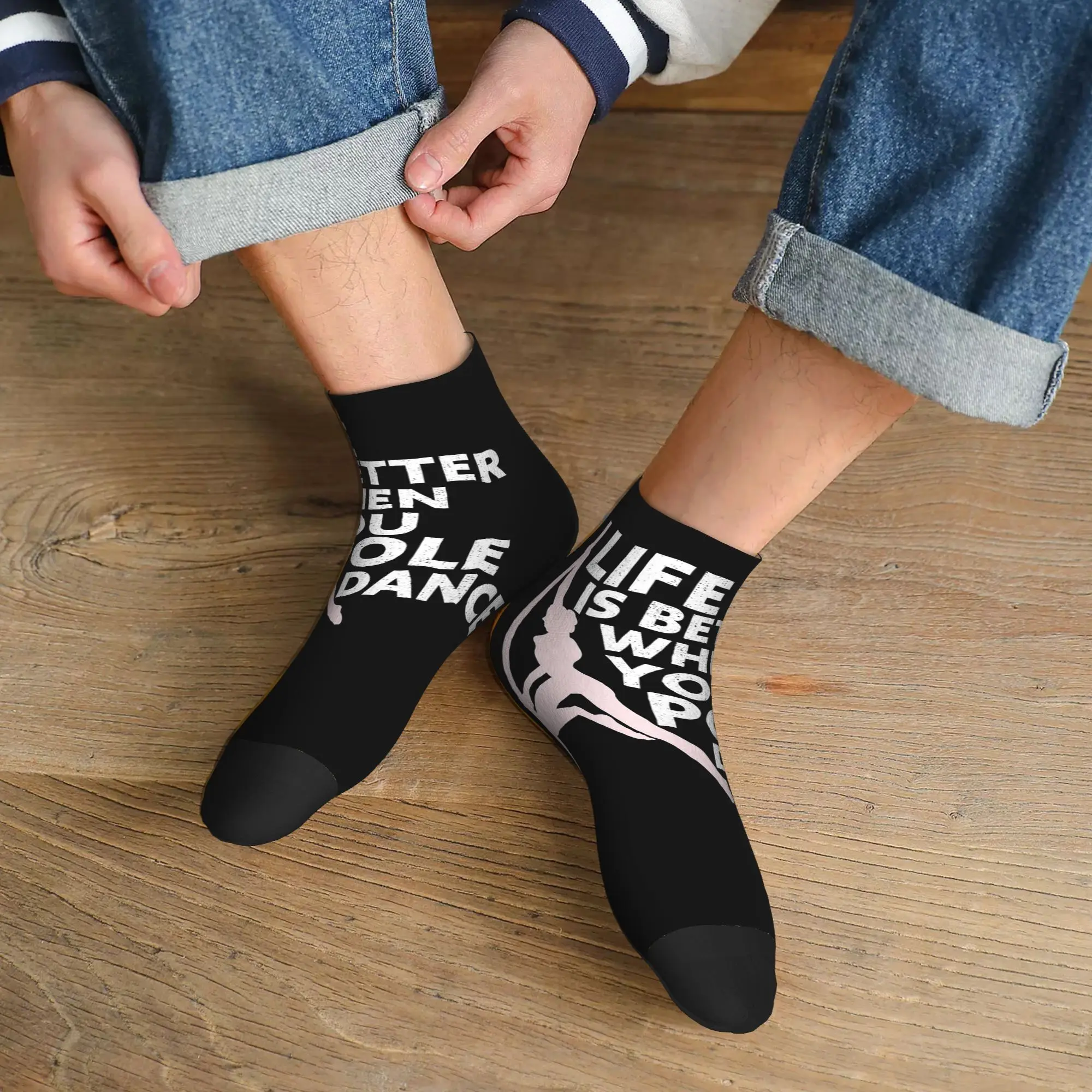 

Всесезонные носки для танцев на пилоне, фитнеса, танцев на пилоне, носки в стиле Харадзюку, повседневные чулки для мужчин и женщин