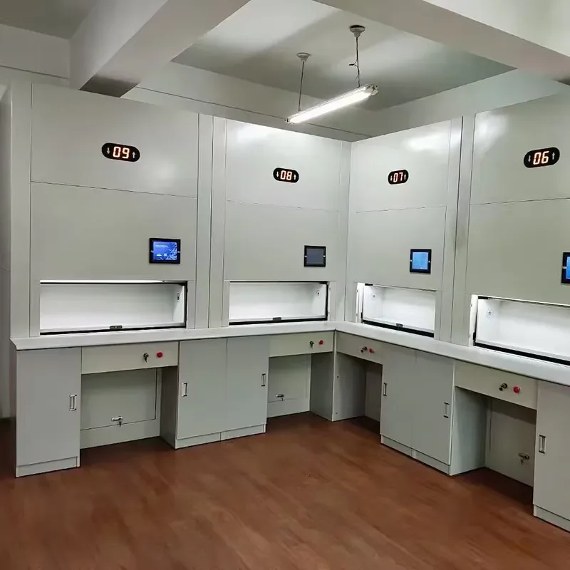 Vertical Rotating File Cabinet Large Capacity Automatic High Density Storage Rack Office Archive Organizer