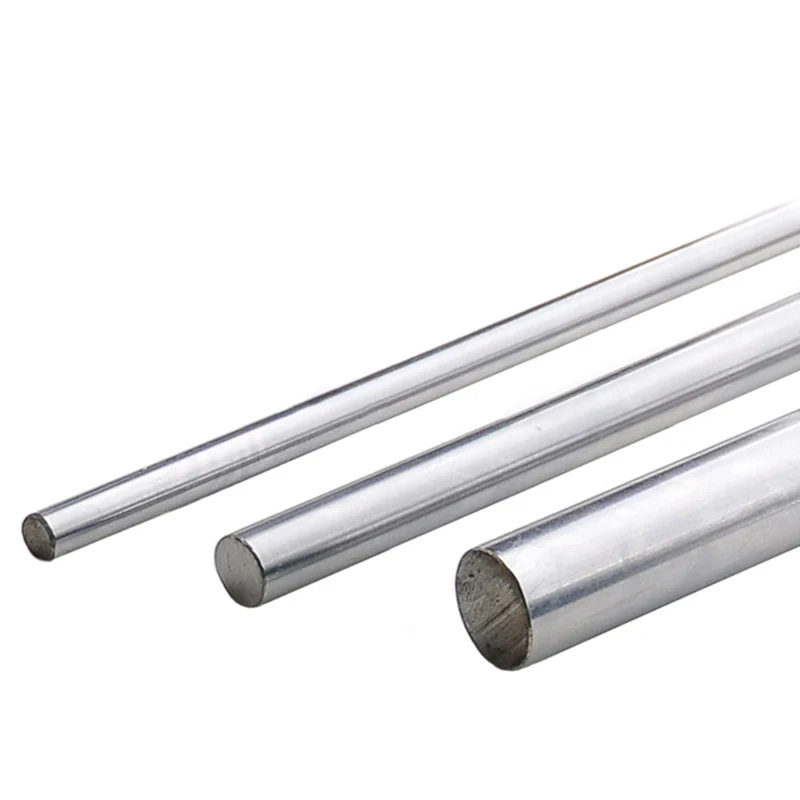 1pcs Hardened Linear Optical Shafts Chrome Plated Shafts 45# Steel Diameter 5 - 25mm Round Rod Optical Axis Length 100mm - 300mm