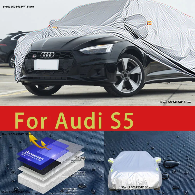 

For AUDI S5 RS5 Car protective cover Auto paint protection Sunscreen heat-insulating waterproof car clothing Car film