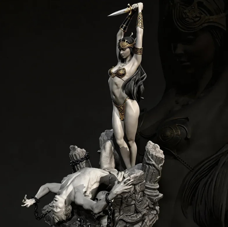 Overall heights 85mm 100mm 125mm  Resin model kit self assembling and painting TD-7703/3D