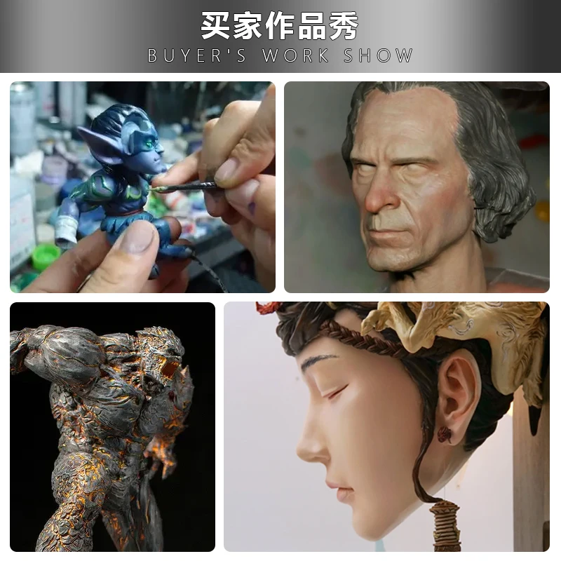Skin Color Hand Painted Model Coloring Water-Based Paint Figure Character Foundation 24 Color Set GK Clay
