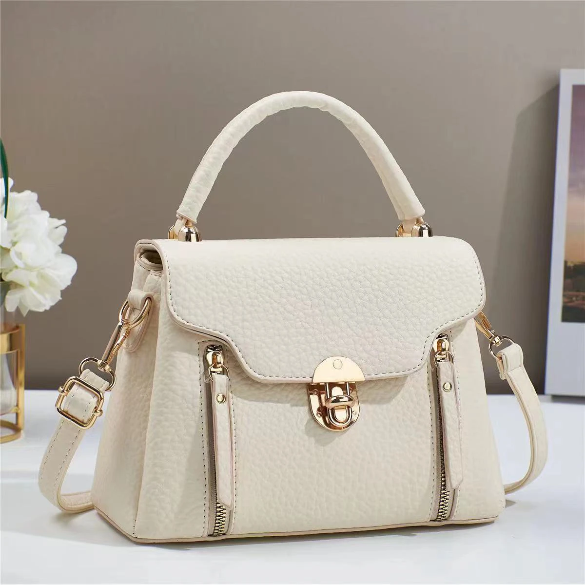 

Faionable aron Color Women's Handbag Lo Bule Clutch Bag Single oulder Crossbody Bag Flip Cover Small Bag