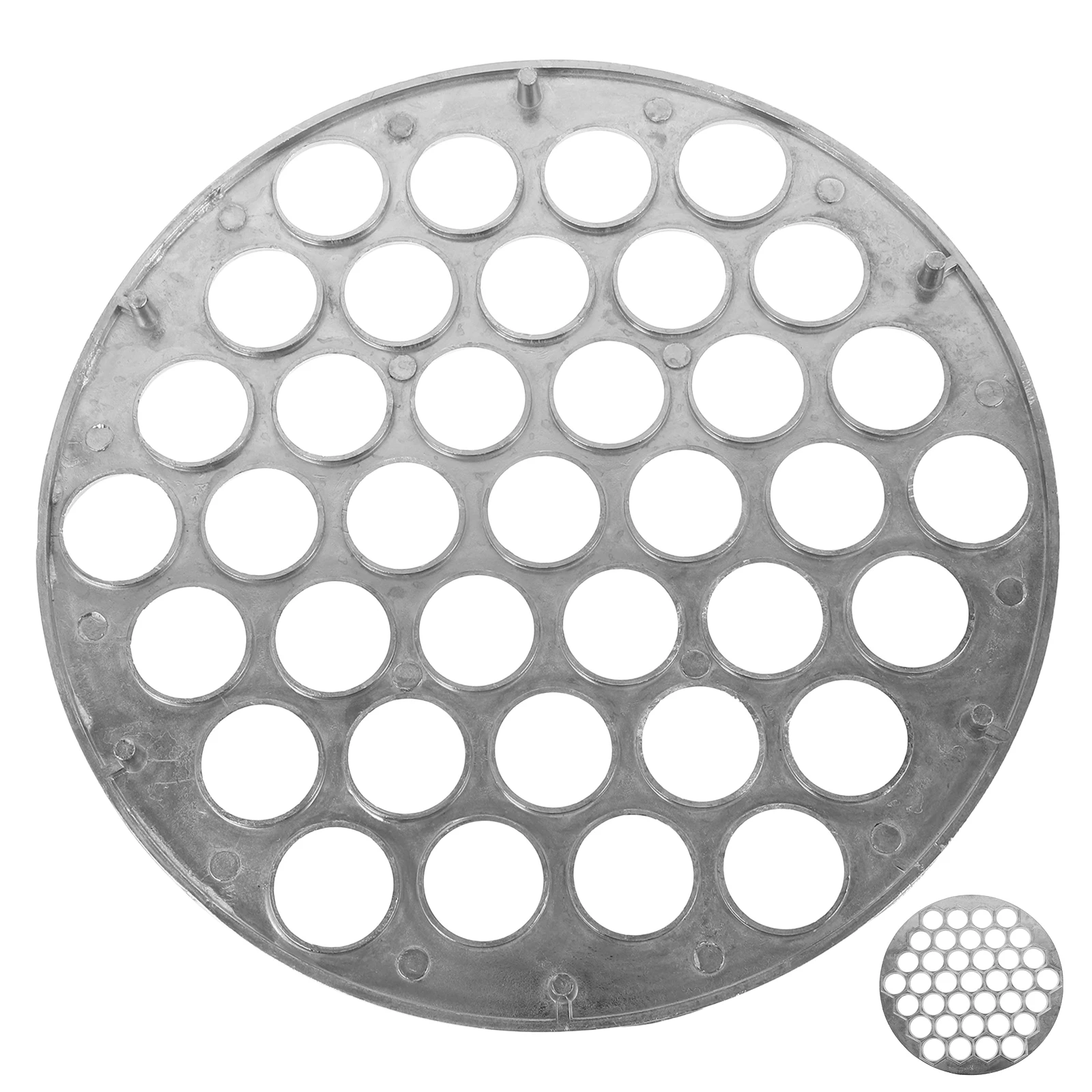 

Dumpling Maker Mold Aluminum Alloy Diy Ravioli Press Kitchen Baking Tool For Home Restaurant Silver