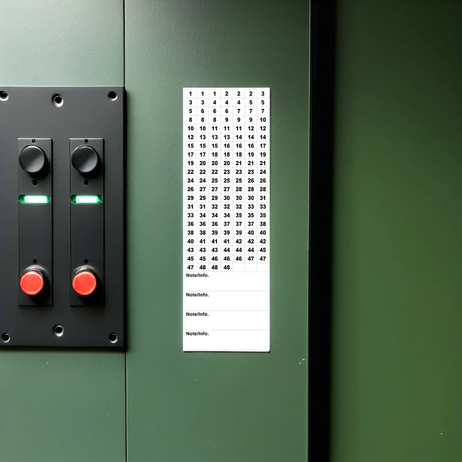 

2Sets Electrical Box Labels Self-Adhesive Breaker Panel Stickers Waterproof Numbered Circuit Breaker Labels for Electric