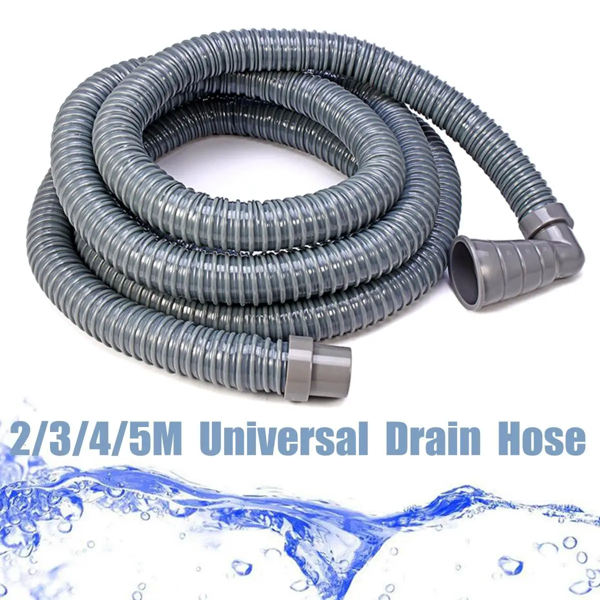 Flexible Drain Hose for Washing Machine,Dishwasher Waste Water Outlet,Expel Soft Tube,Flexible Pipe Fits 32-42mm,2m,3 M,4 M,5m