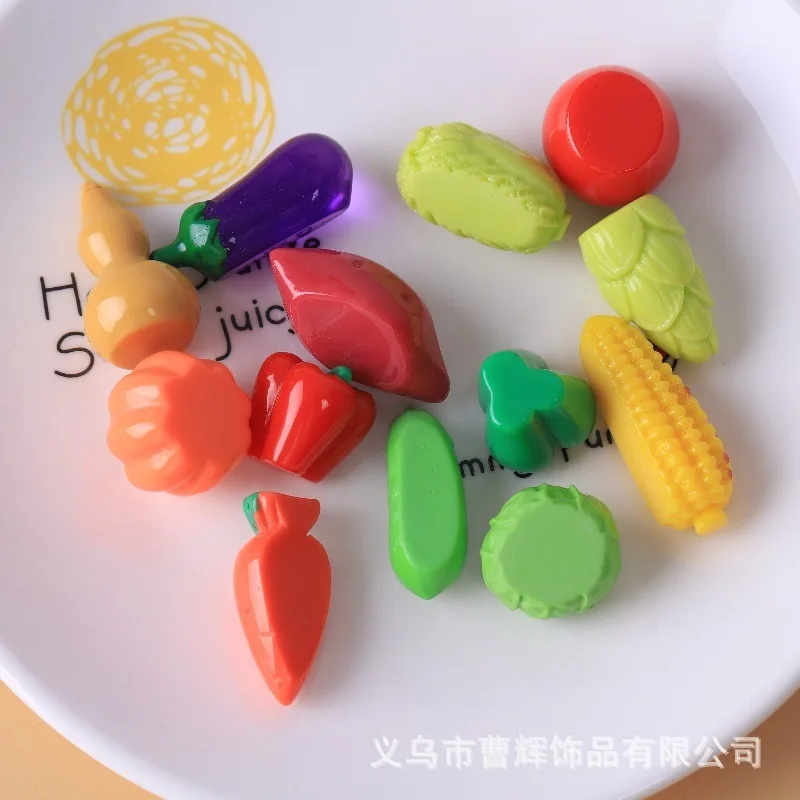 10pcs Creative simulation food and vegetable decoration micro landscape small ornaments